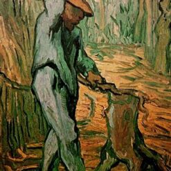 The Woodcutter after Millet by Van Gogh – 1890 Oil Painting Reproduction, High-Quality Canvas Art
