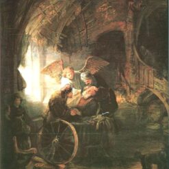 Buy Rembrandt 'Tobias Cured with His Son' 1636 – A Beautiful Scene of Father and Son in Divine Intervention