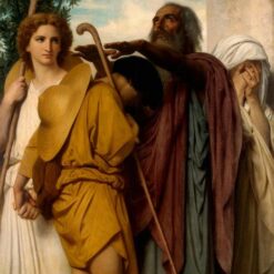 Buy Handcrafted Oil Paintings from Dafen Village – "Tobias Receives His Father's Blessing" by William-Adolphe Bouguereau