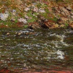 Hand-Painted Oil Reproduction of Torrent of the Petite Creuse at Fresselines by Claude Monet – 1889 French Impressionist Landscape Art from Dafen Village Studio
