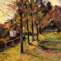 Buy Paul Gauguin’s "Tree Linen Road, Rouen" 1885 - Premium Oil Painting Reproduction | Custom Handcrafted Canvas Art