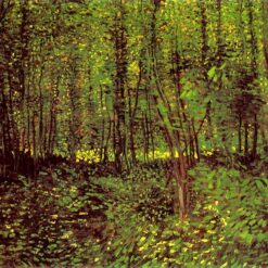 Trees and Undergrowth (1887) by Van Gogh – Hand-Painted Oil Painting Reproduction from Dafen Village