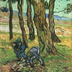 Buy Van Gogh Two Diggers Among Trees – 1889 Custom Oil Painting Reproduction for Home Decor