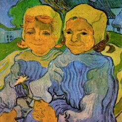 Van Gogh Two Little Girls – 1890 Hand-Painted Oil Painting Reproduction from Dafen Village