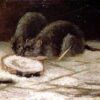 Van Gogh Two Rats – 1884 Hand-Painted Oil Painting Reproduction from Dafen Village