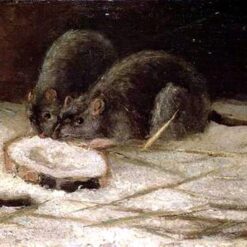 Van Gogh Two Rats – 1884 Hand-Painted Oil Painting Reproduction from Dafen Village
