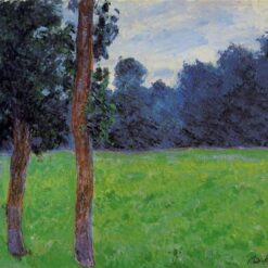 Claude Monet Two Trees in a Meadow (1886) Canvas Oil Painting | Dafen Village Studio Reproduction