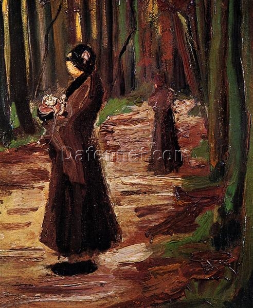 Buy Van Gogh Two Women in the Woods – 1882 Custom Oil Painting Reproduction for Home Decor