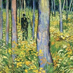Undergrowth with Two Figures (1890) by Van Gogh – Hand-Painted Oil Painting Reproduction from Dafen Village