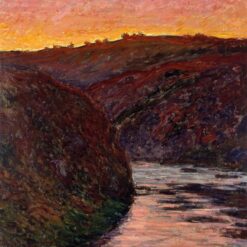 Impressionist Valley of the Creuse, Sunset 1889 Oil Painting by Claude Monet - Handcrafted by Dafen Village Artist