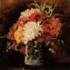 Vase with Carnations by Van Gogh – 1886 Hand-Painted Oil Painting Reproduction from Dafen Village