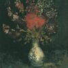 Vase with Flowers (c.1886) by Vincent van Gogh – Hand-Painted Oil Painting Reproduction from Dafen Village