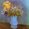 Authentic Van Gogh 1887 Vase with Lilacs, Daisies and Anemones – Handcrafted Oil Painting Reproduction