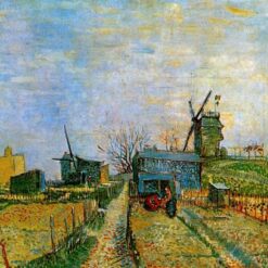 Authentic 1887 Vegetable Gardens in Montmartre by Vincent van Gogh – High-Quality Oil Painting Reproduction