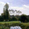 Impressionist View at Rouelles, Le Havre by Claude Monet - Hand-Painted Oil Painting from Dafen Village