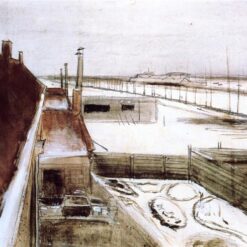Buy View from the Window of Vincent's Studio in Winter – 1883 Oil Painting Reproduction by Van Gogh on Premium Canvas