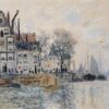 Monet's View of Amsterdam 1874 - Exquisite Oil Painting Reproduction from Dafen Village Studio