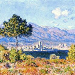 High-Quality View of Antibes from the Plateau Notre-Dame (1888) by Claude Monet – Dafen Village Custom Oil Painting Reproduction