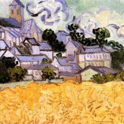 Vincent van Gogh’s View of Auvers with Church (1890) – Oil Painting Reproduction for Your Home Décor
