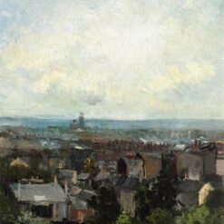View of Paris from near Montmartre by Van Gogh – 1886 Hand-Painted Oil Painting Reproduction on Canvas