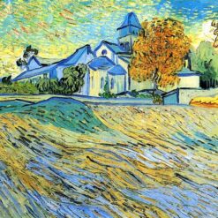 Buy View of the Church of Saint-Paul-de-Mausole – Vincent van Gogh 1889 Oil Painting Reproduction