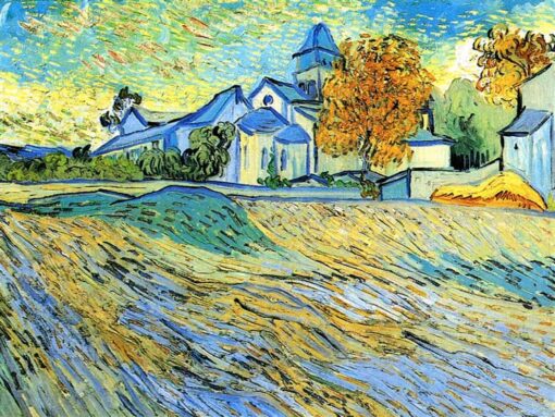 Buy View of the Church of Saint-Paul-de-Mausole – Vincent van Gogh 1889 Oil Painting Reproduction