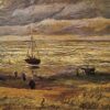 Authentic View of the Sea at Scheveningen by Van Gogh – 1882 Oil Painting Reproduction