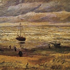 Authentic View of the Sea at Scheveningen by Van Gogh – 1882 Oil Painting Reproduction