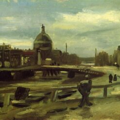 Authentic View on the Singel in Amsterdam by Van Gogh – 1885 Oil Painting Reproduction for Sale