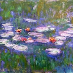 Claude Monet Water Lilies (1916-1919) – Beautiful Hand-Painted Oil Painting Reproduction, Crafted by Dafen Village