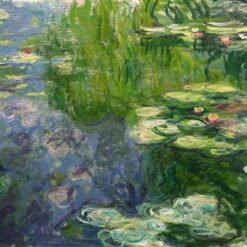 Water Lilies (1917-1919) by Claude Monet – Premium Handcrafted Oil Painting, Expertly Made by Dafen Village