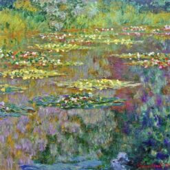 Water Lilies by Claude Monet, 1904 - Elegant Impressionist Oil Painting Reproduction, Dafen Village Studio