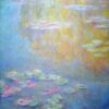 Water Lilies (1908) by Claude Monet – Hand-Painted Reproduction Oil Painting, Made with Craftsmanship from Dafen Village