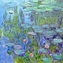 Hand-Painted Claude Monet Water Lilies 1914 – Beautiful Oil Painting Reproduction from Dafen Village Studio