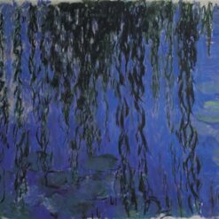 Water Lilies and Weeping Willow Branches by Claude Monet (1916-1919) – Stunning Custom Oil Painting Reproduction, Dafen Village