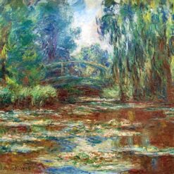 Claude Monet Water Lily Pond and Bridge (1905) – Custom Oil Painting Reproduction, Expertly Crafted by Dafen Village