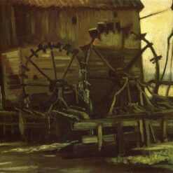 Buy Van Gogh’s Water Wheels of Mill at Gennep (1884) – Fine Art Oil Painting Reproduction