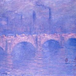 Claude Monet Waterloo Bridge, Hazy Sunshine (1903) – Beautiful Custom Oil Painting Reproduction, Dafen Village Studio