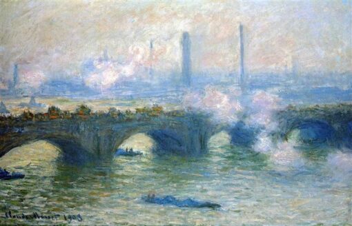 Claude Monet Waterloo Bridge, London (1903) – High-Quality Custom Oil Painting Reproduction, Dafen Village