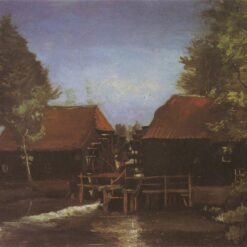 Vincent van Gogh Watermill in Kollen (1884) – Hand-Painted Oil Painting Reproduction