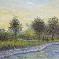 Vincent van Gogh's Way in the Voyer d'Argenson Park (1887) – Hand-Painted Oil Painting Reproduction