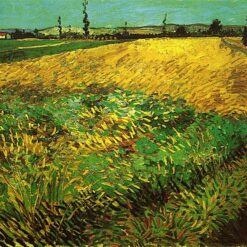 Wheat Field with the Alpilles by Vincent van Gogh – 1888 Museum-Quality Print