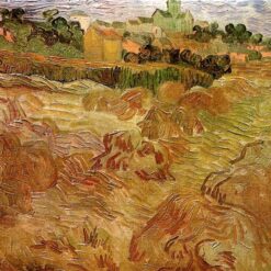 Post-Impressionist Masterpiece: Wheat Fields with Auvers by Vincent van Gogh – 1890