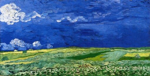 Wheatfields under Thunderclouds by Vincent van Gogh – 1890 Expressive Landscape Art