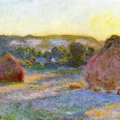 Stacks of Wheat (End of Summer) by Claude Monet - 1890-1891 - Hand-Painted Oil Artwork for Modern Home Decor
