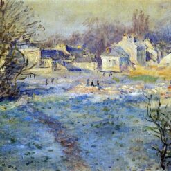Claude Monet White Frost (1875) – High-Quality Hand-Painted Oil Painting Reproduction, Dafen Village