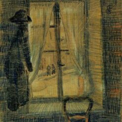 1887 Window in the Bataille Restaurant – Van Gogh’s Parisian Café Interior Reproduction