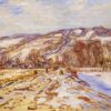 Claude Monet Winter at Giverny (1886) – High-Quality Custom Oil Painting Reproduction, Dafen Village