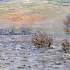 Hand-Painted Winter on the Seine, Lavacourt by Claude Monet (1879-1880) – Custom Oil Painting Reproduction, Dafen Village