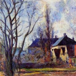 Winter's End" by Paul Gauguin 1885 - Hand-Painted Oil Painting Reproduction | Springtime Landscape in France